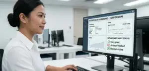 Medical virtual assistant supporting a busy clinic team with scheduling and documentation from a remote HIPAA-compliant office
